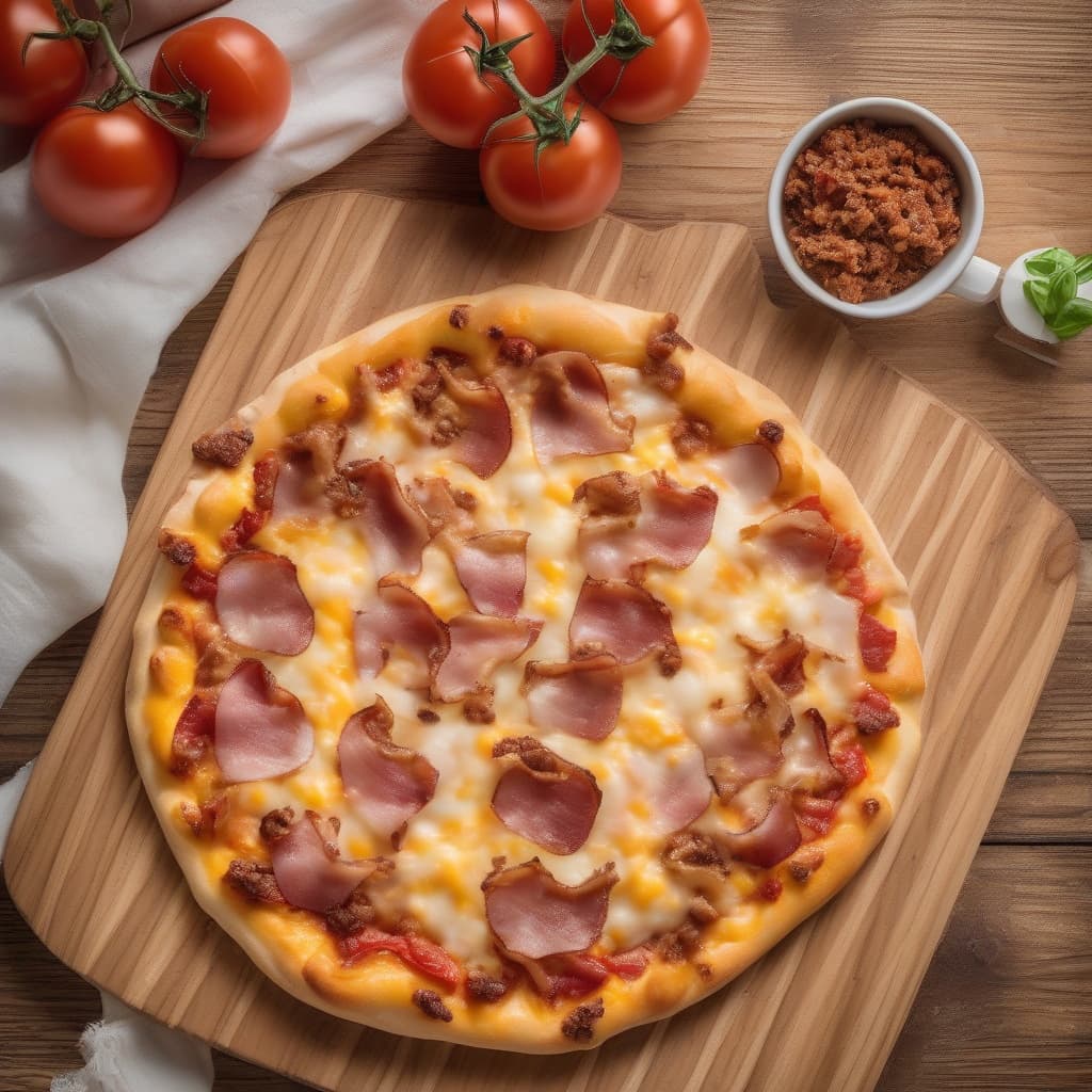 Bacon Double Cheese Pizza